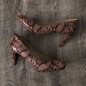 Naturalizer Snakeskin Heels